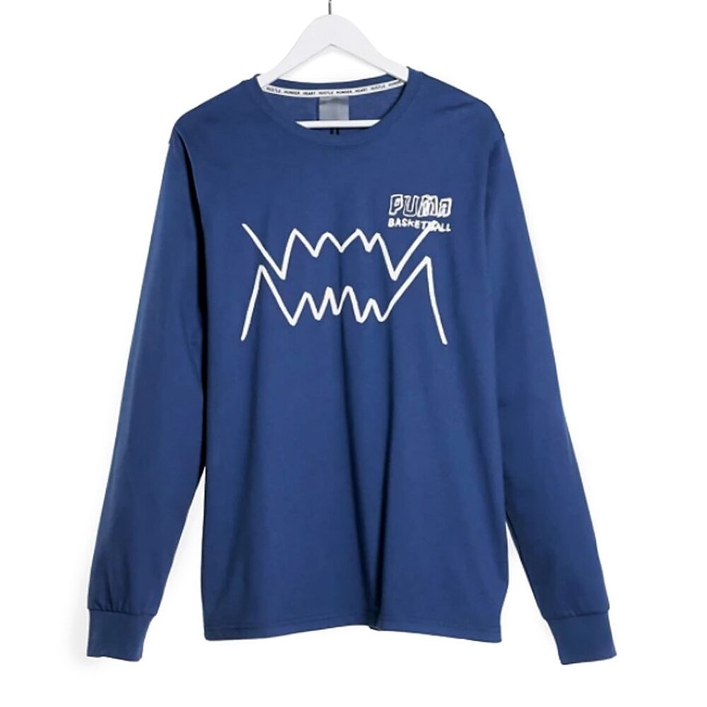 Puma Men Long Sleeve T-shirt Blue  Size S, M New With Tags